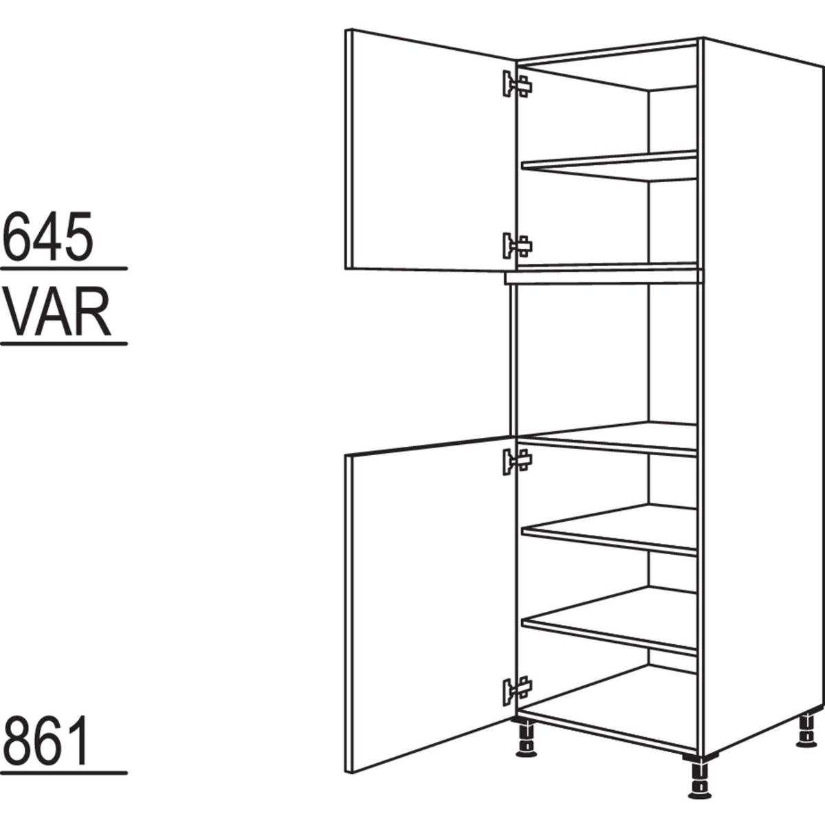 Nobilia Geraete-Umbau fuer Dampfgarer - Kompaktgeraet GDKT-1 25521