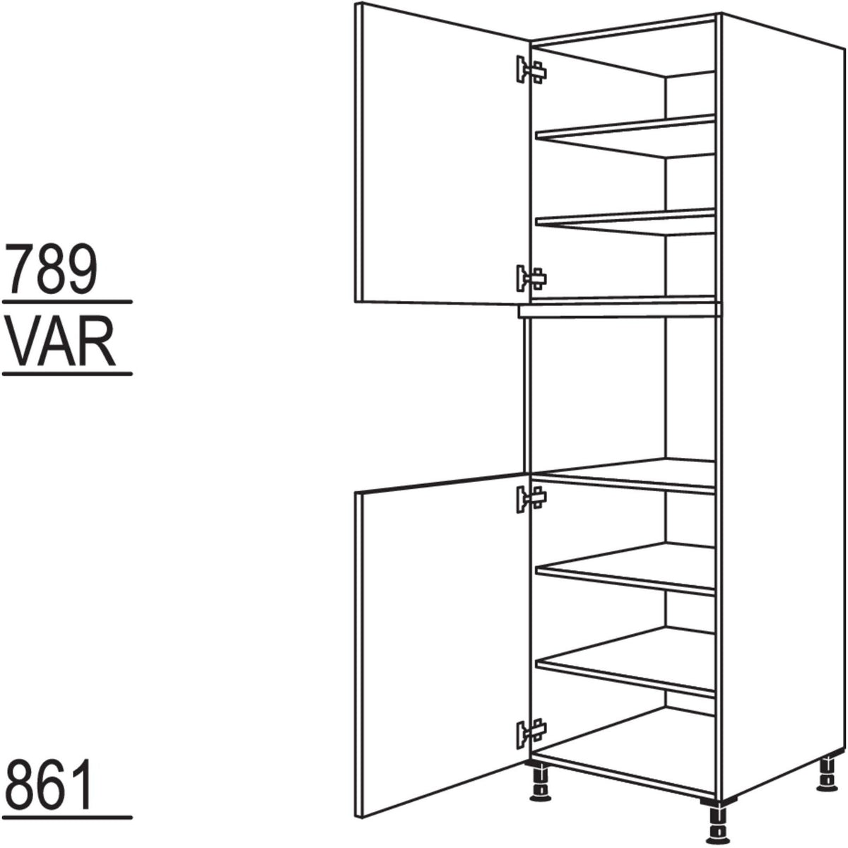 Nobilia Geraete-Umbau fuer Dampfgarer - Kompaktgeraet GDKT-3 43521