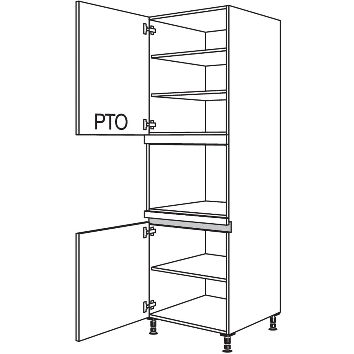 nobilia Geraete-Umbau fuer Dampfgarer - Kompaktgeraet LGDK-3 45540