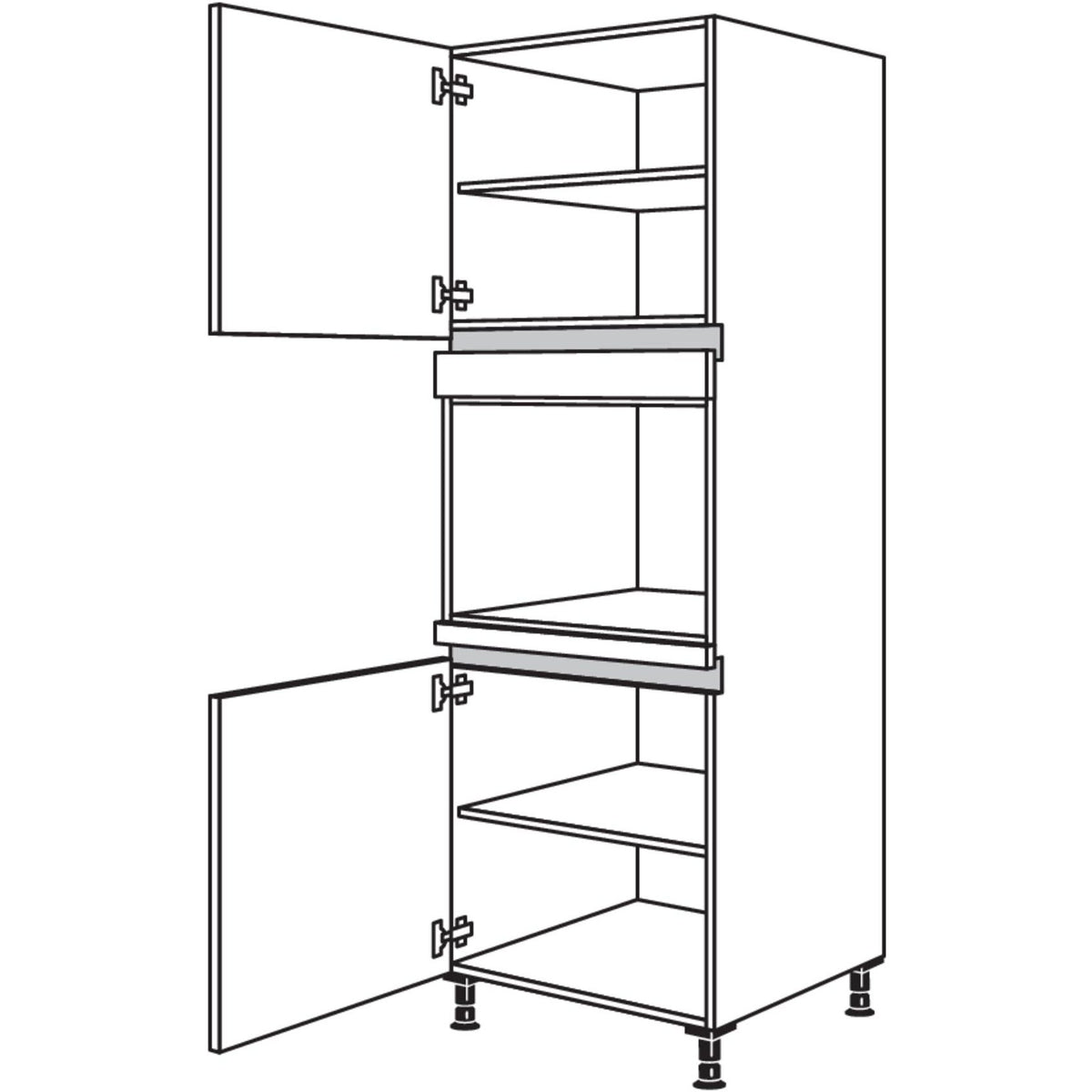 Nobilia Geraete-Umbau fuer Dampfgarer - Kompaktgeraet NGDK-1 24555