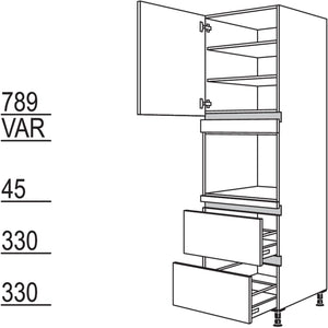Nobilia Geraete-Umbau fuer Dampfgarer - Kompaktgeraet NGDK2A-3 45559
