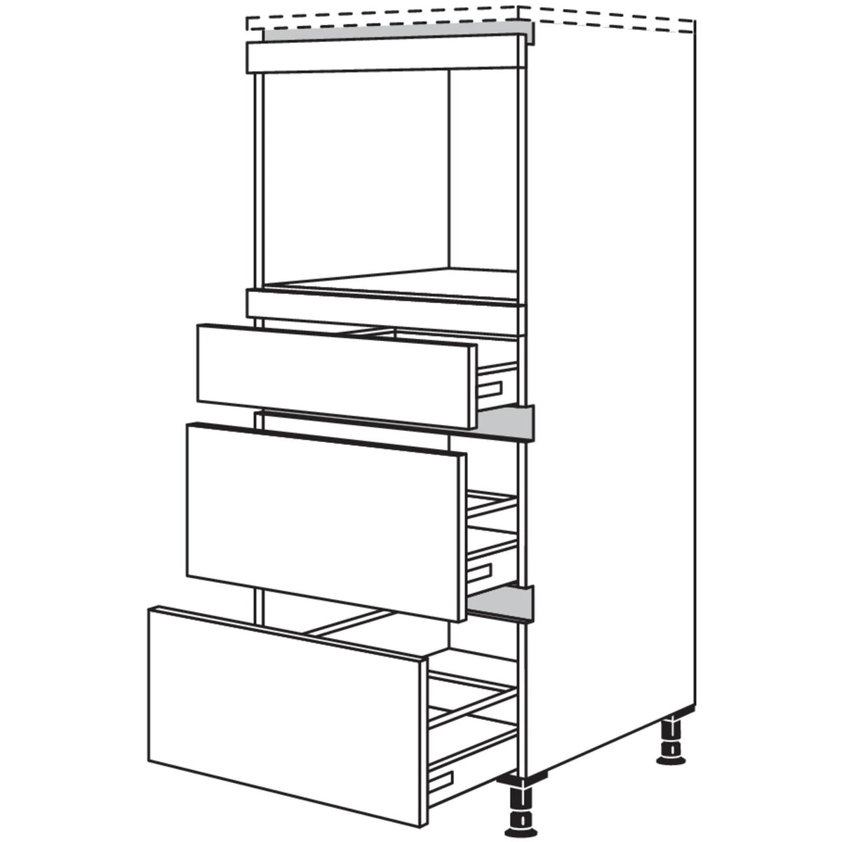 Nobilia Geraete-Umbau fuer Dampfgarer - Kompaktgeraet NGDKS2A 45348
