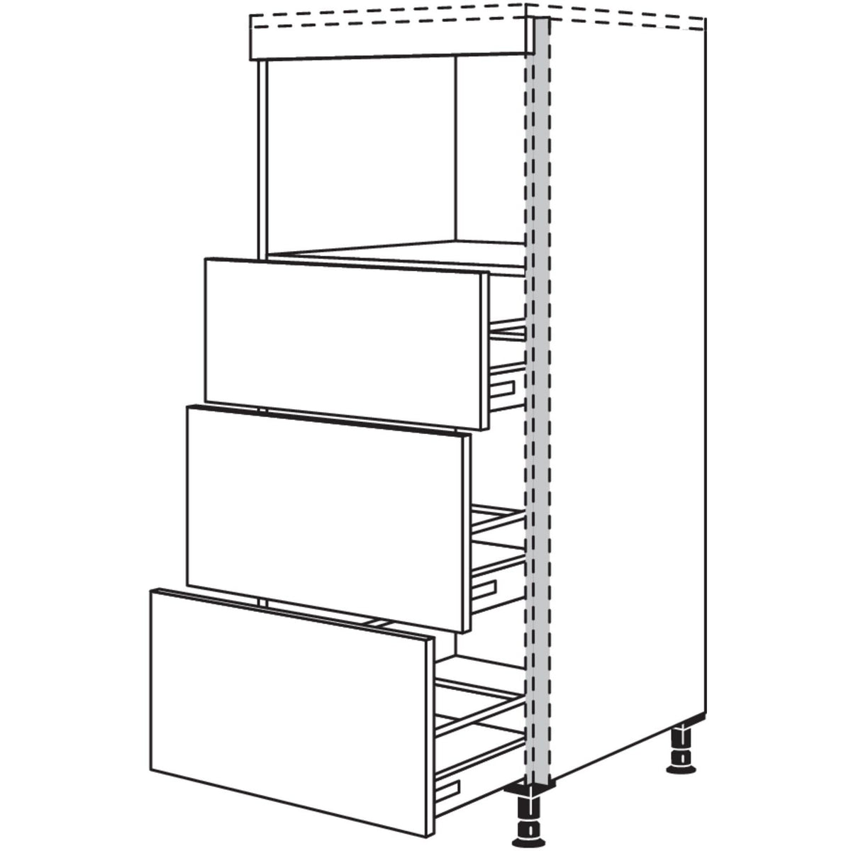 Nobilia Geraete-Umbau fuer Dampfgarer - Kompaktgeraet NGSDK3A 56453