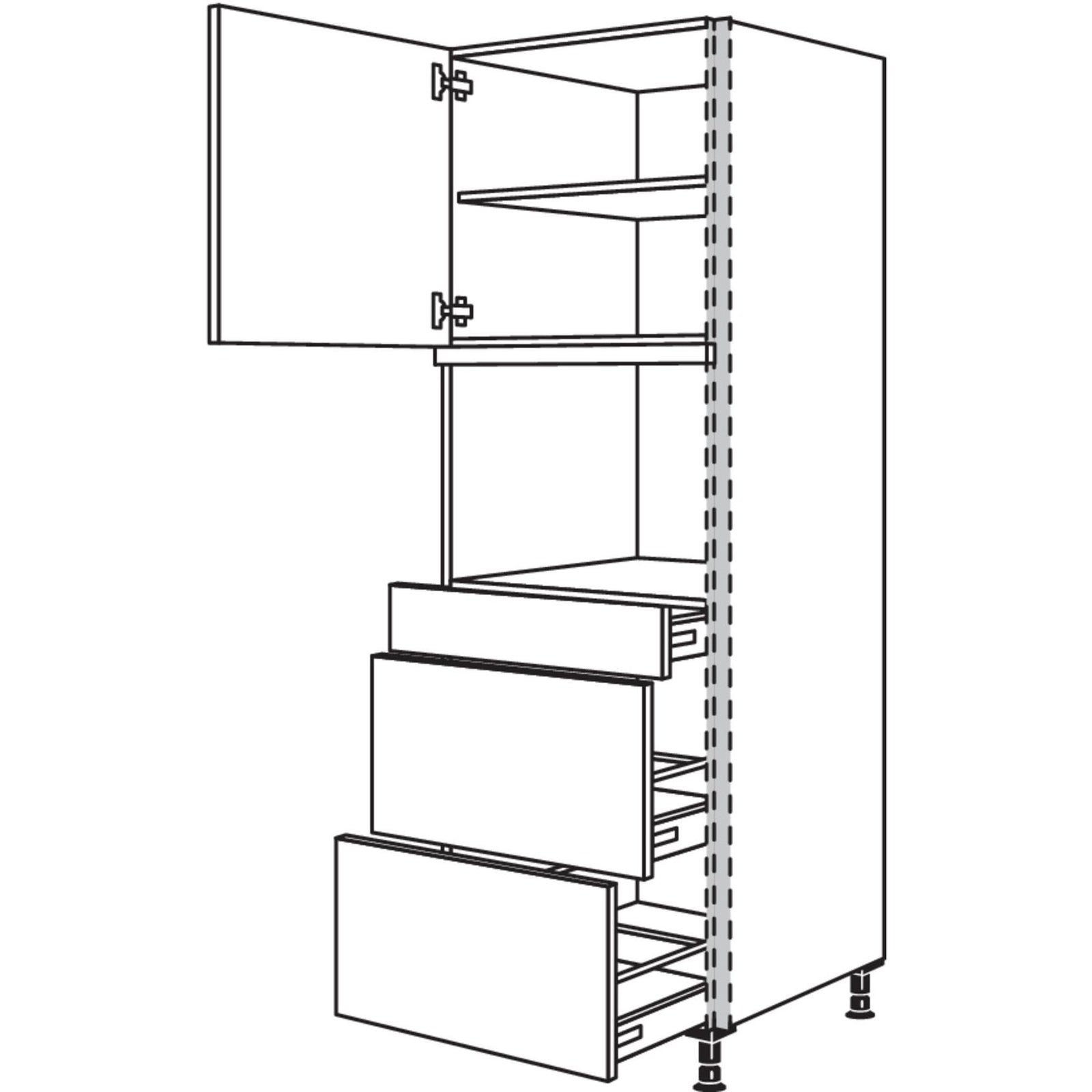 nobilia Conversión de aparato para vaporera / aparato compacto NGSDKS2A-1 60 cm