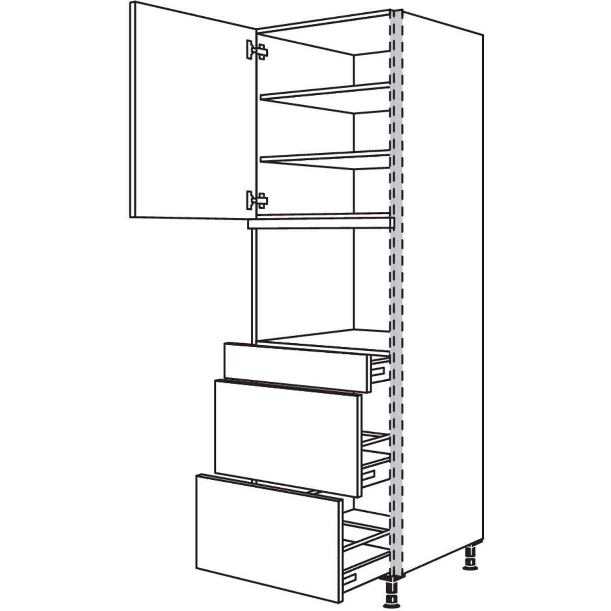 Nobilia Geraete-Umbau fuer Dampfgarer - Kompaktgeraet NGSDKS2A-3 53594