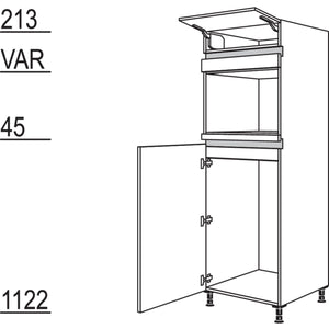 Nobilia Geraete-Umbau fuer Kuehlautomat und Dampfgarer - Kompaktgeraet NG103DK-1 24686