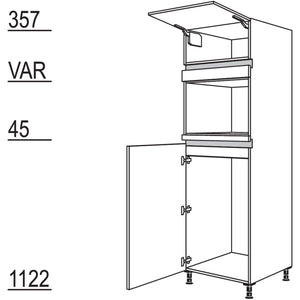Nobilia Geräte-Umbau für Kühlautomat und Dampfgarer - Kompaktgerät NG103DK-3 47686