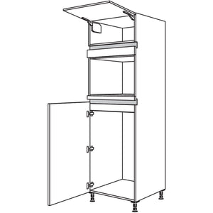 Nobilia Geraete-Umbau fuer Kuehlautomat und Dampfgarer - Kompaktgeraet NG103DK-3 47686