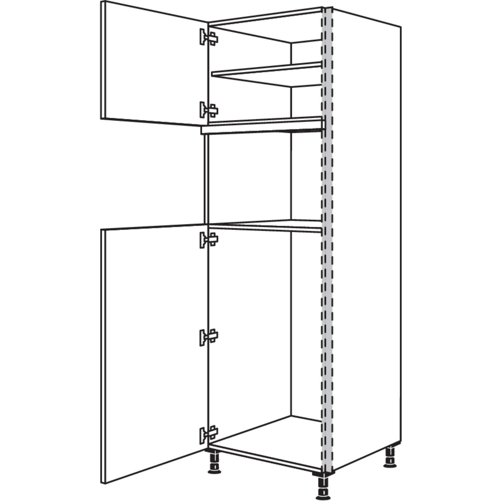 nobilia appliance conversion for refrigerator and steam cooker / compact appliance NGS103DK-2 60 cm