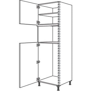 Nobilia Geraete-Umbau fuer Kuehlautomat und Dampfgarer - Kompaktgeraet NGS103DK-3 53948