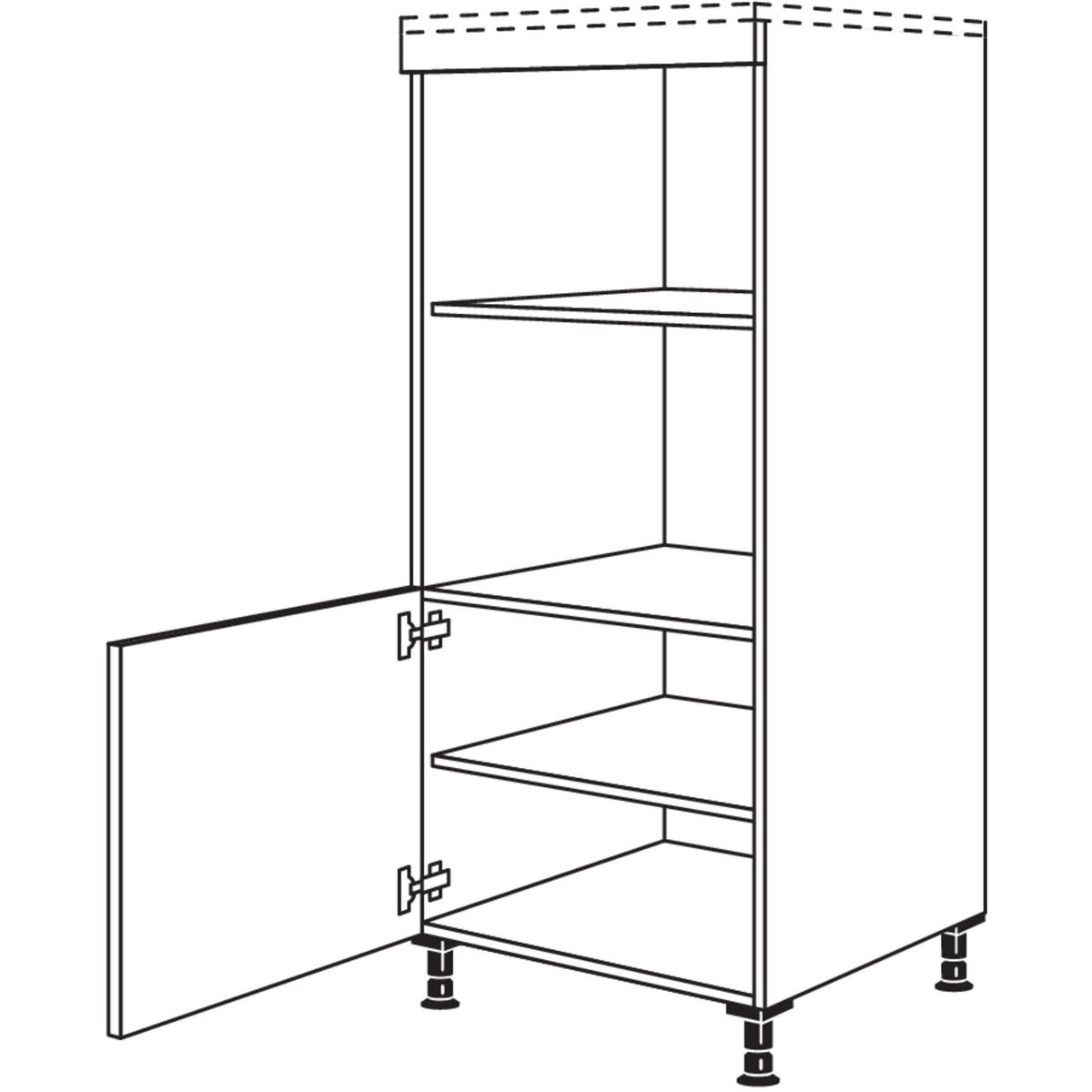 Nobilia Geraete-Umbau fuer Mikrowelle und Dampfgarer - Kompaktgeraet GMDK 23735