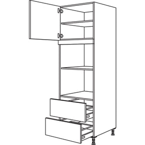 Nobilia Geraete-Umbau fuer Mikrowelle und Dampfgarer - Kompaktgeraet GMDK2A-2 35514