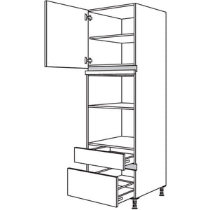 Nobilia Geraete-Umbau fuer Mikrowelle und Dampfgarer - Kompaktgeraet NGMDKSA-3 45556