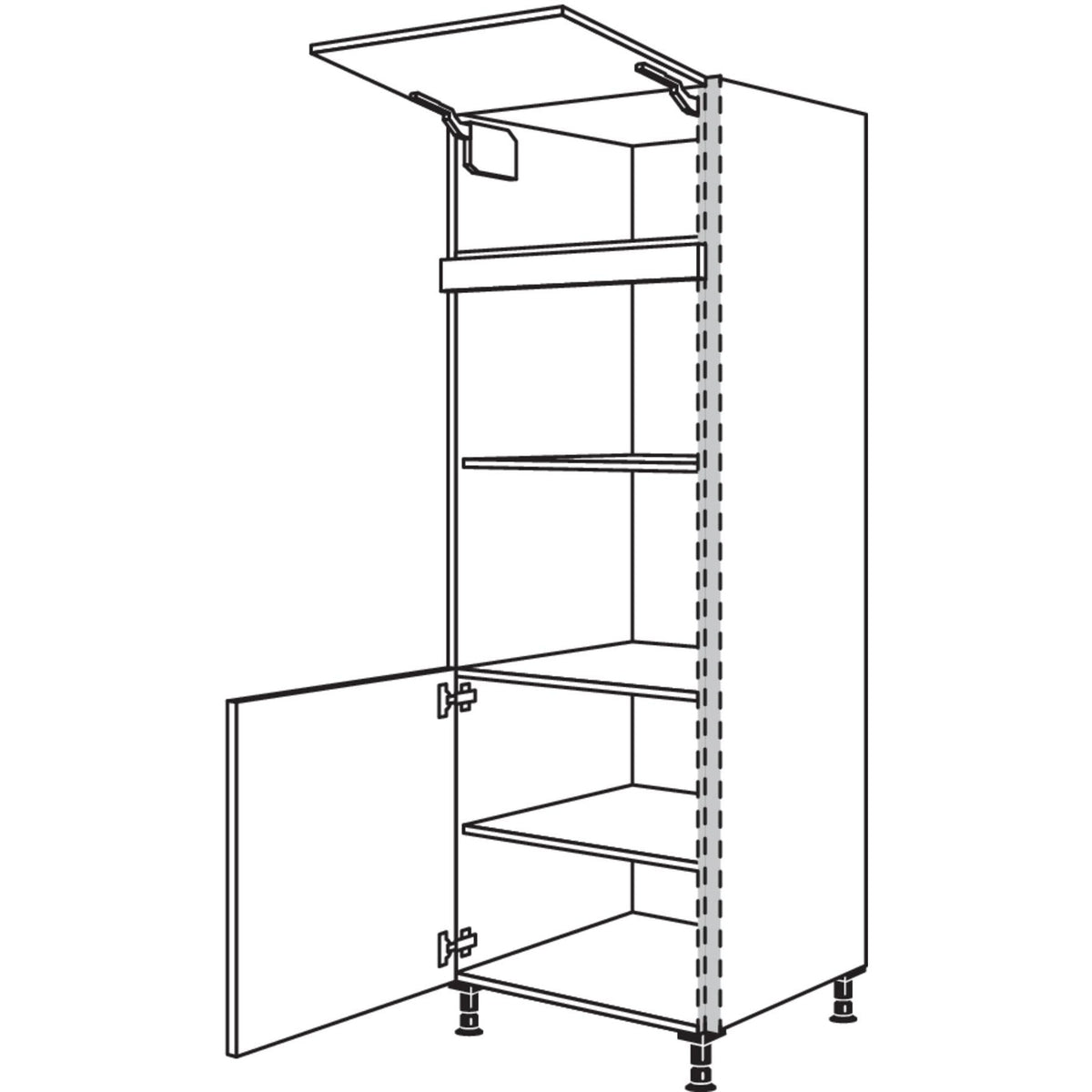 Nobilia Geraete-Umbau fuer Mikrowelle und Dampfgarer - Kompaktgeraet NGSMDK-1 23592