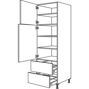 Nobilia Geschirr-- Vorratsschrank H2A30-2 35017