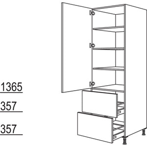 Nobilia Geschirr-- Vorratsschrank HD2A30-2 35021