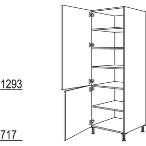 Nobilia Geschirr-- Vorratsschrank HDV60-1 24016