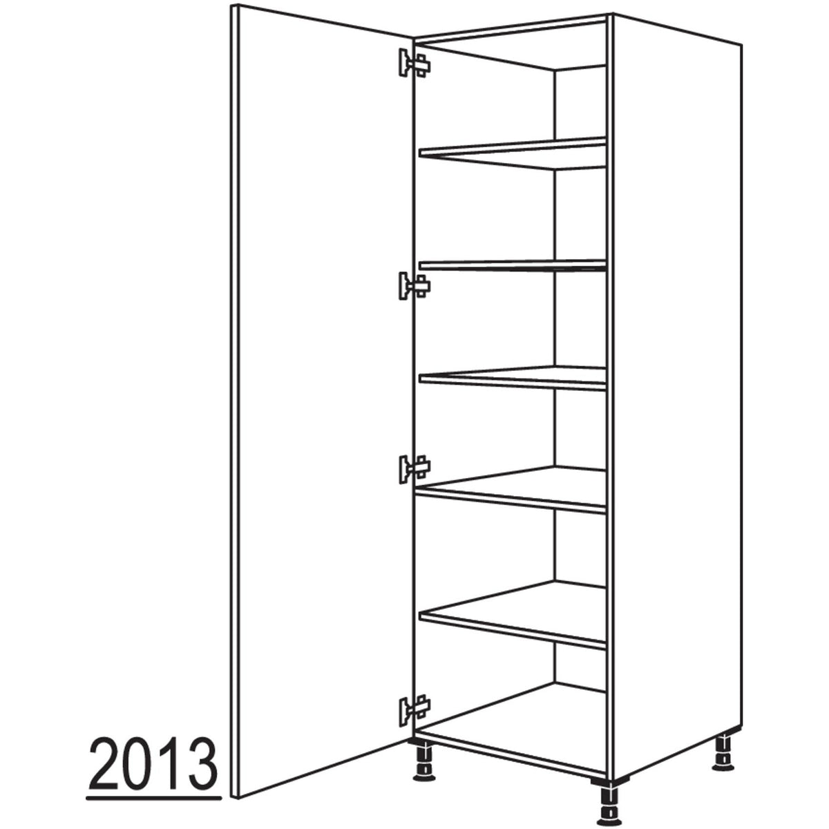 nobilia Geschirr-- Vorratsschrank HF60-1 24026