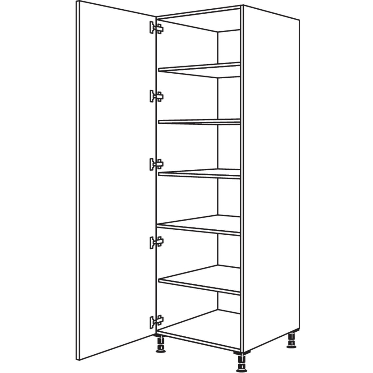 nobilia Geschirr-- Vorratsschrank HF50-2 35026