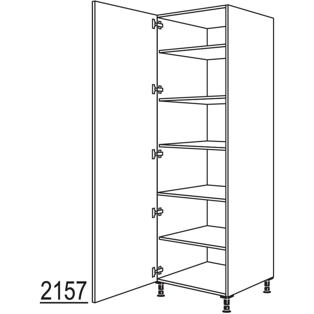 nobilia Geschirr-- Vorratsschrank HF60-3 43010