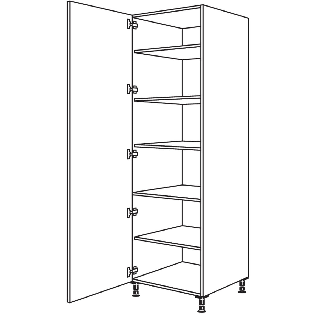 nobilia Geschirr-- Vorratsschrank HF40-3 43006