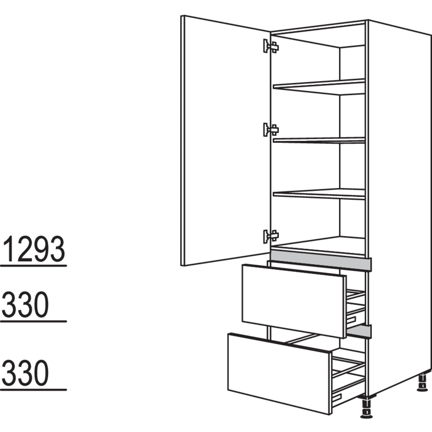 Nobilia Geschirr-- Vorratsschrank NH2A30-1 25126