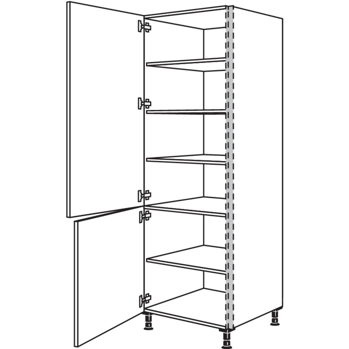 Nobilia Geschirr-- Vorratsschrank NHS30-1 21151