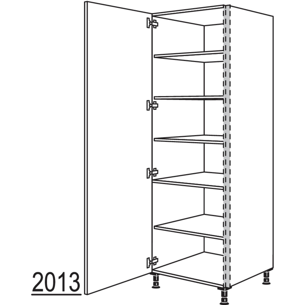 nobilia Geschirr-- Vorratsschrank NHSF40-1 21157