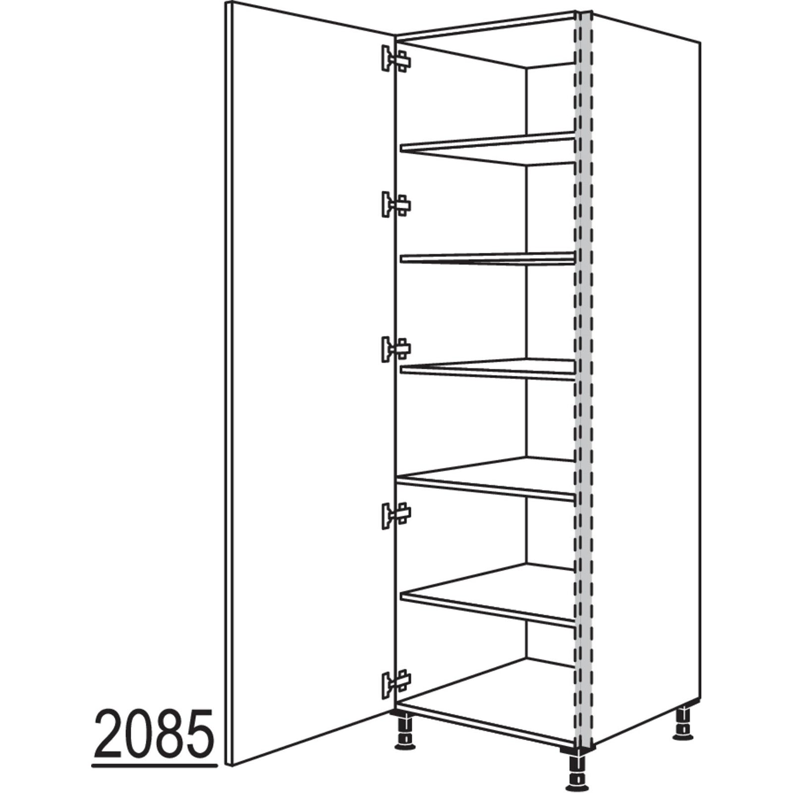 nobilia Geschirr-- Vorratsschrank NHSF30-2 33176