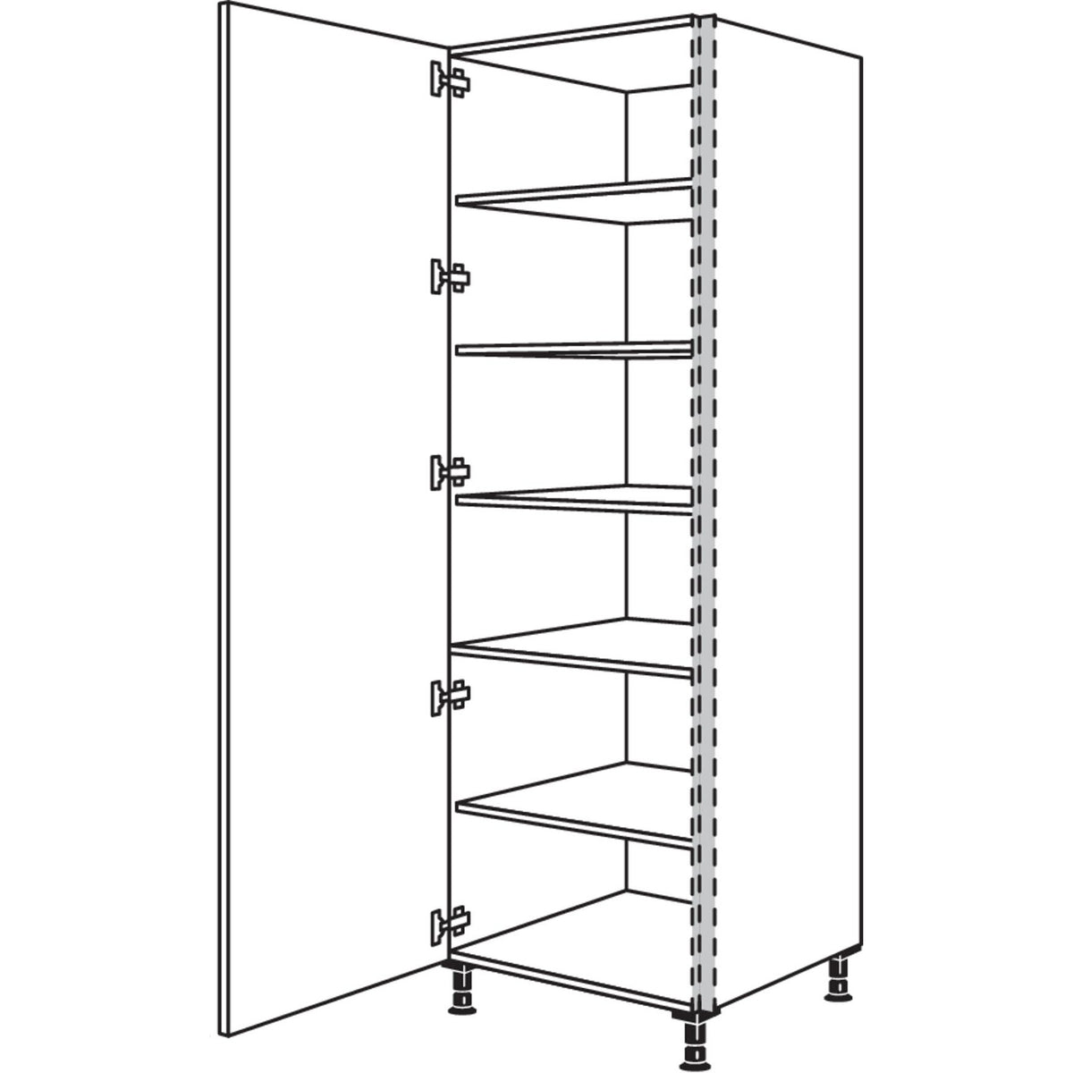 nobilia Geschirr-- Vorratsschrank NHSF60-2 33179