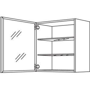Nobilia Glas-Wandschrank Flat WF60-1 32486