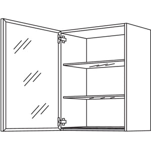 Nobilia Glas-Wandschrank Flat WF60-3 50486