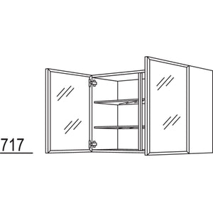 Nobilia Glas-Wandschrank Flat WF90-1 32489