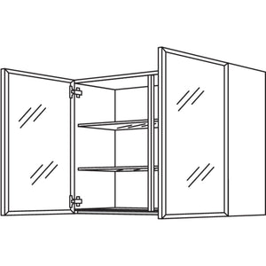 Nobilia Glas-Wandschrank Flat WF90-2 43489