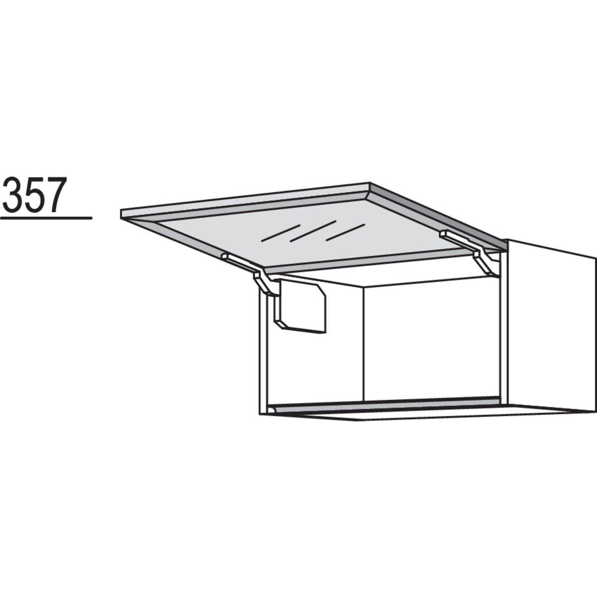 Nobilia Glas-Wandschrank Square WKSQ60-36 37516