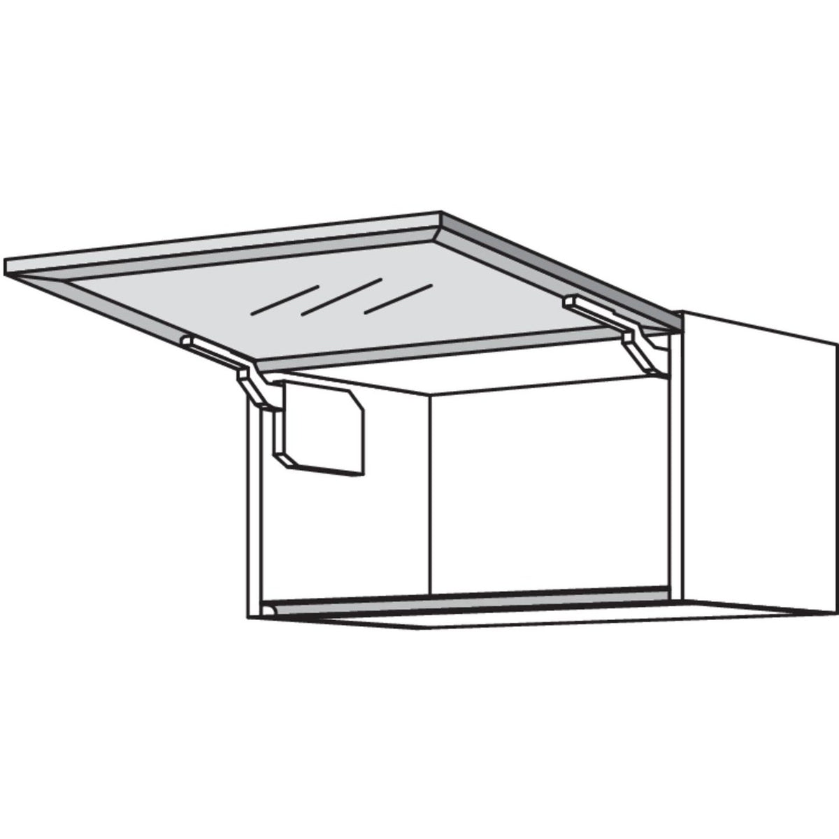 Nobilia Glas-Wandschrank Square WKSQ120-36 37522