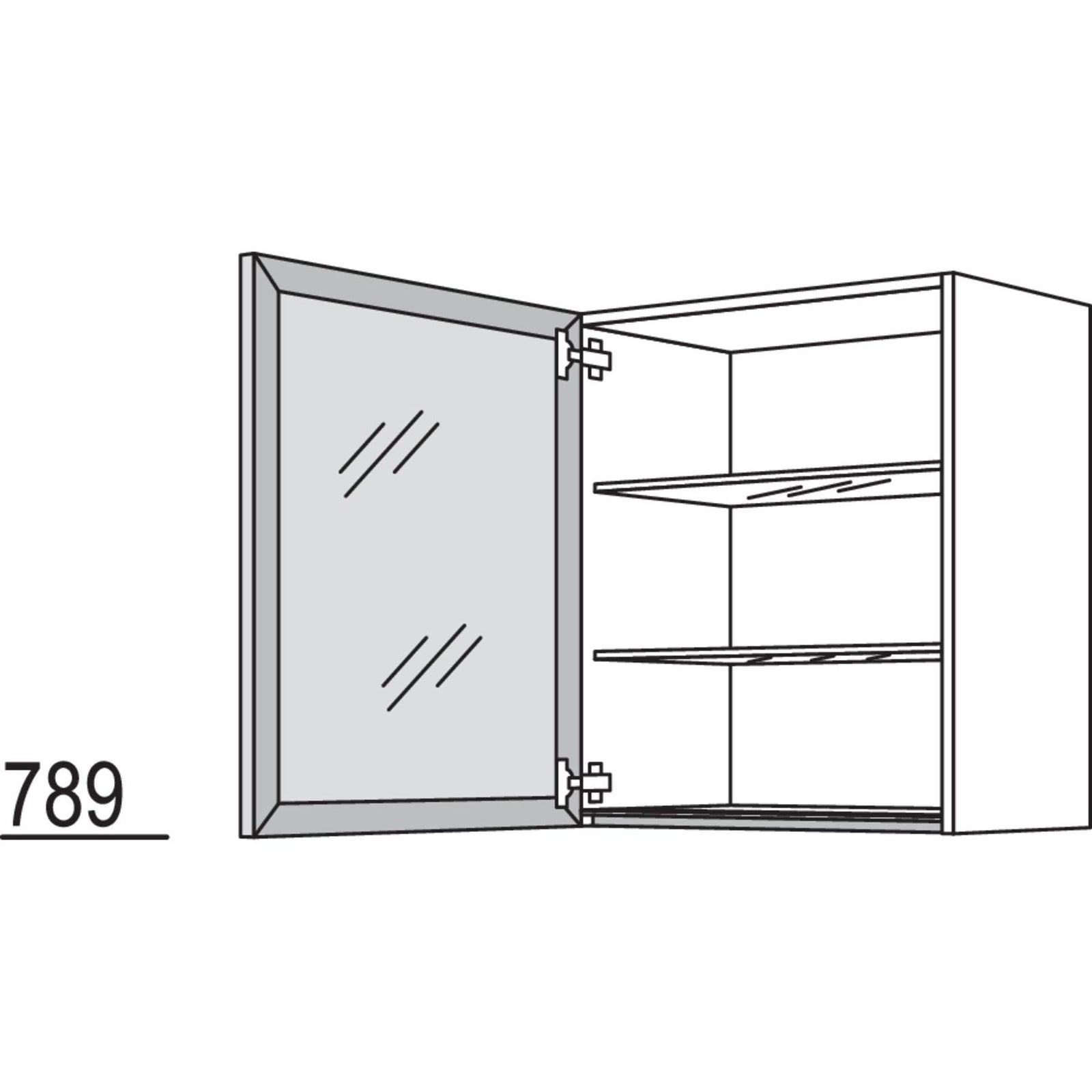 Nobilia Glas-Wandschrank Square WSQ50-2 41525