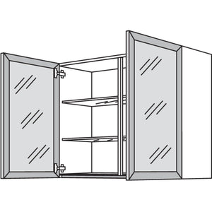 Nobilia Glas-Wandschrank Square WSQ90-3 51529