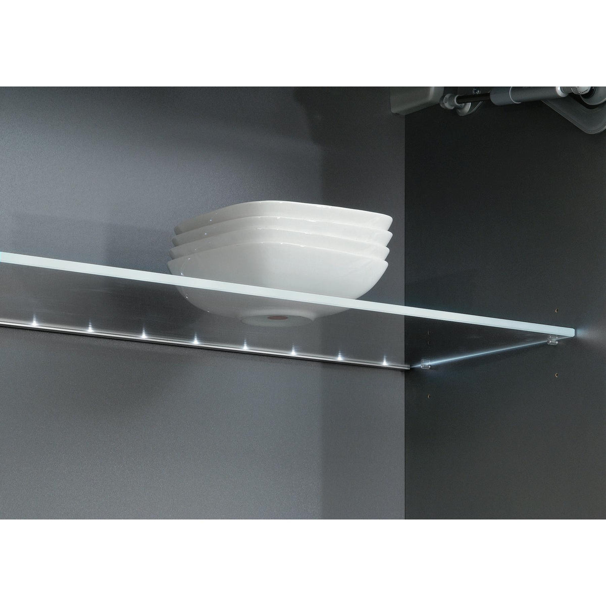 Nobilia Glaseinlegeboden mit LED Glaskantenbeleuchtung für Wandschränke mit Glas- GB-WS60 15072