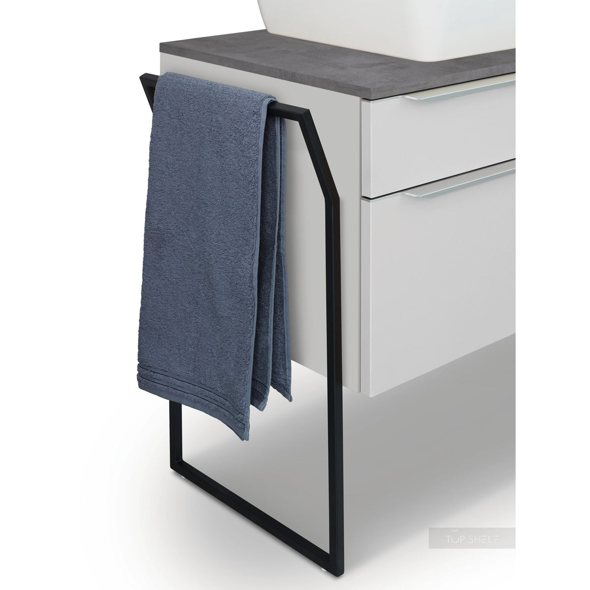 Nobilia Handtuchhalterkufe aus Stahl- 15 mm stark- 500 mm tief HTKU80-40 3323