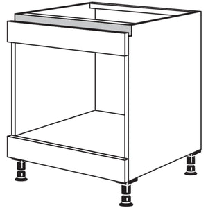 Nobilia Herd-Umbauschrank fuer Mikrowellen-Geraete- Dampfgarer oder NHUM60 52323