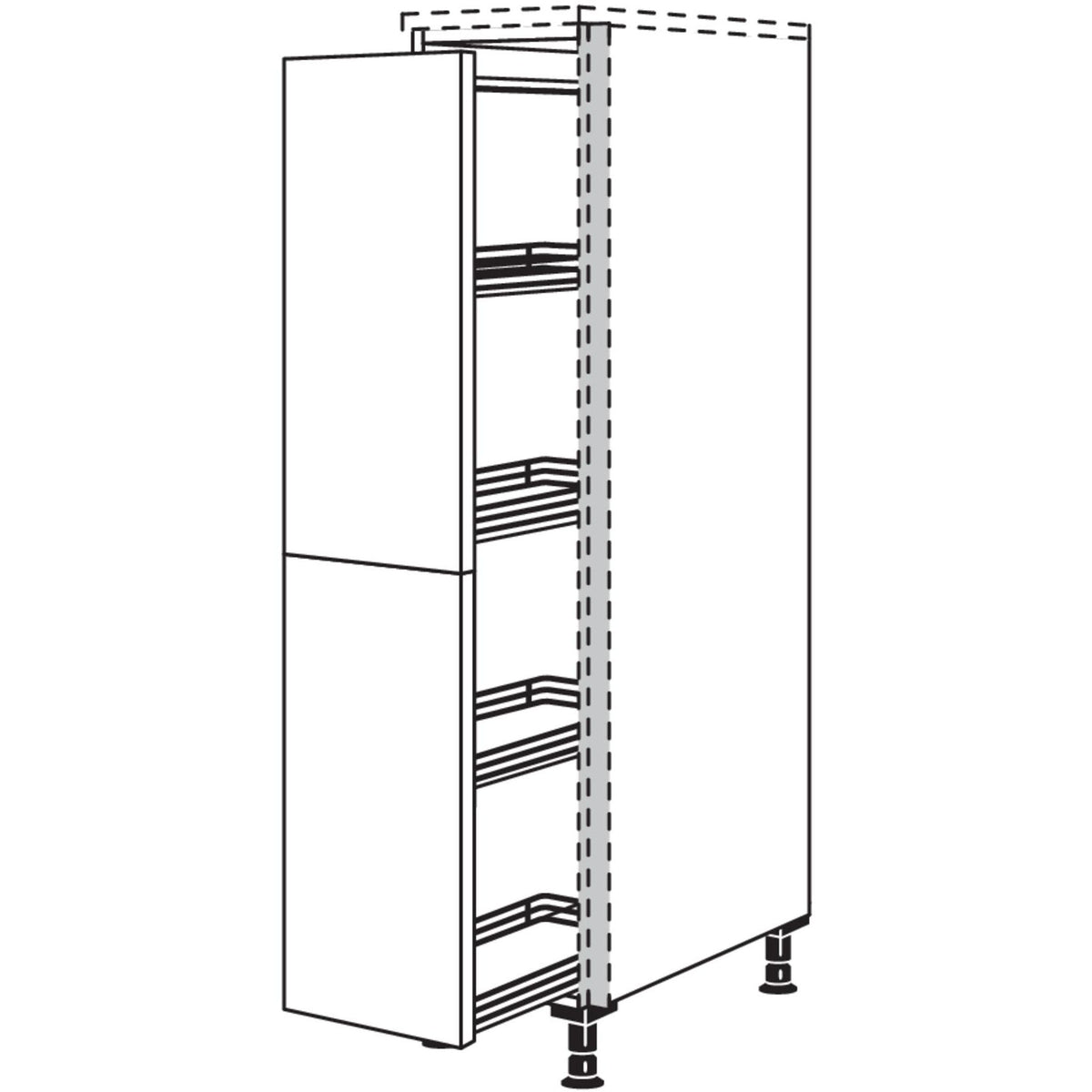 Nobilia Highboard Apothekerschrank NHSA30 55413