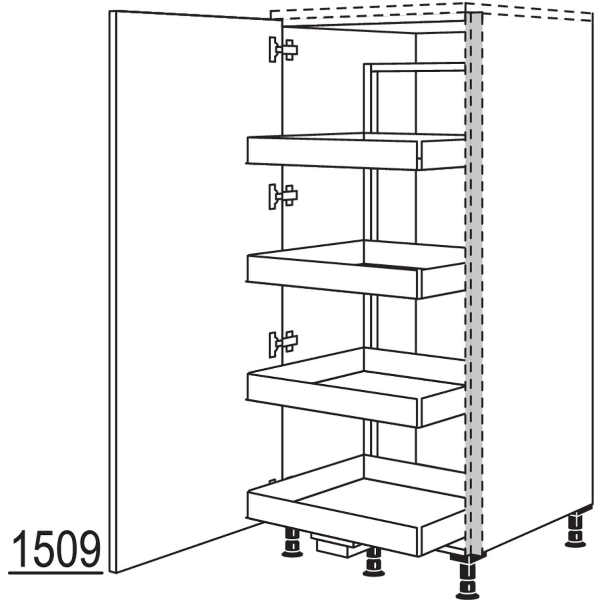 nobilia Highboard Cargo NHSCF60 56575
