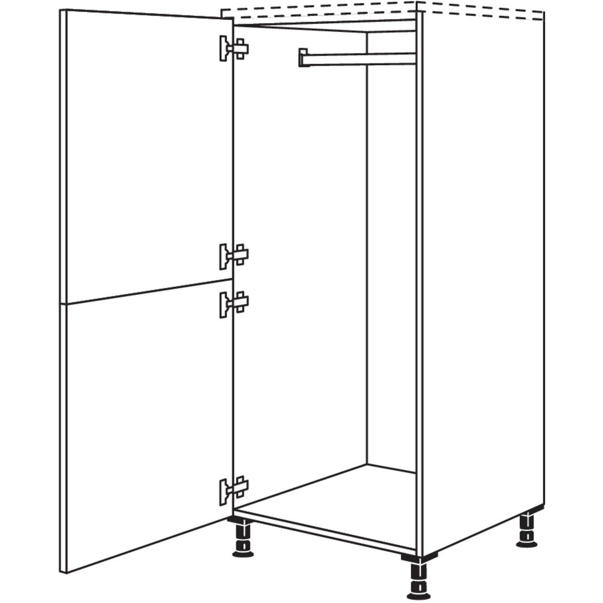 Nobilia Highboard Garderobenschrank HDWG60 079
