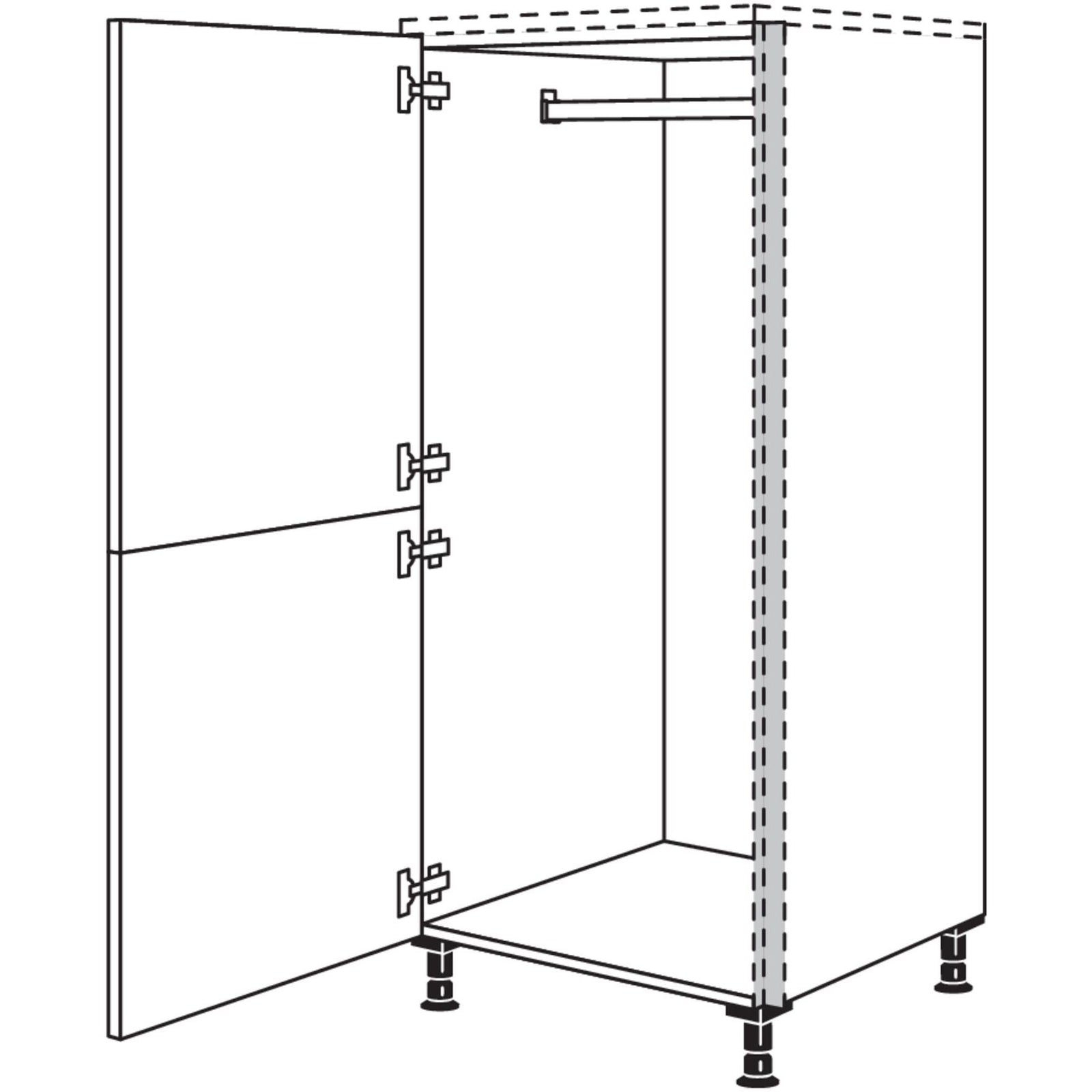 nobilia hoge kast garderobekast NHSWG60 60 cm