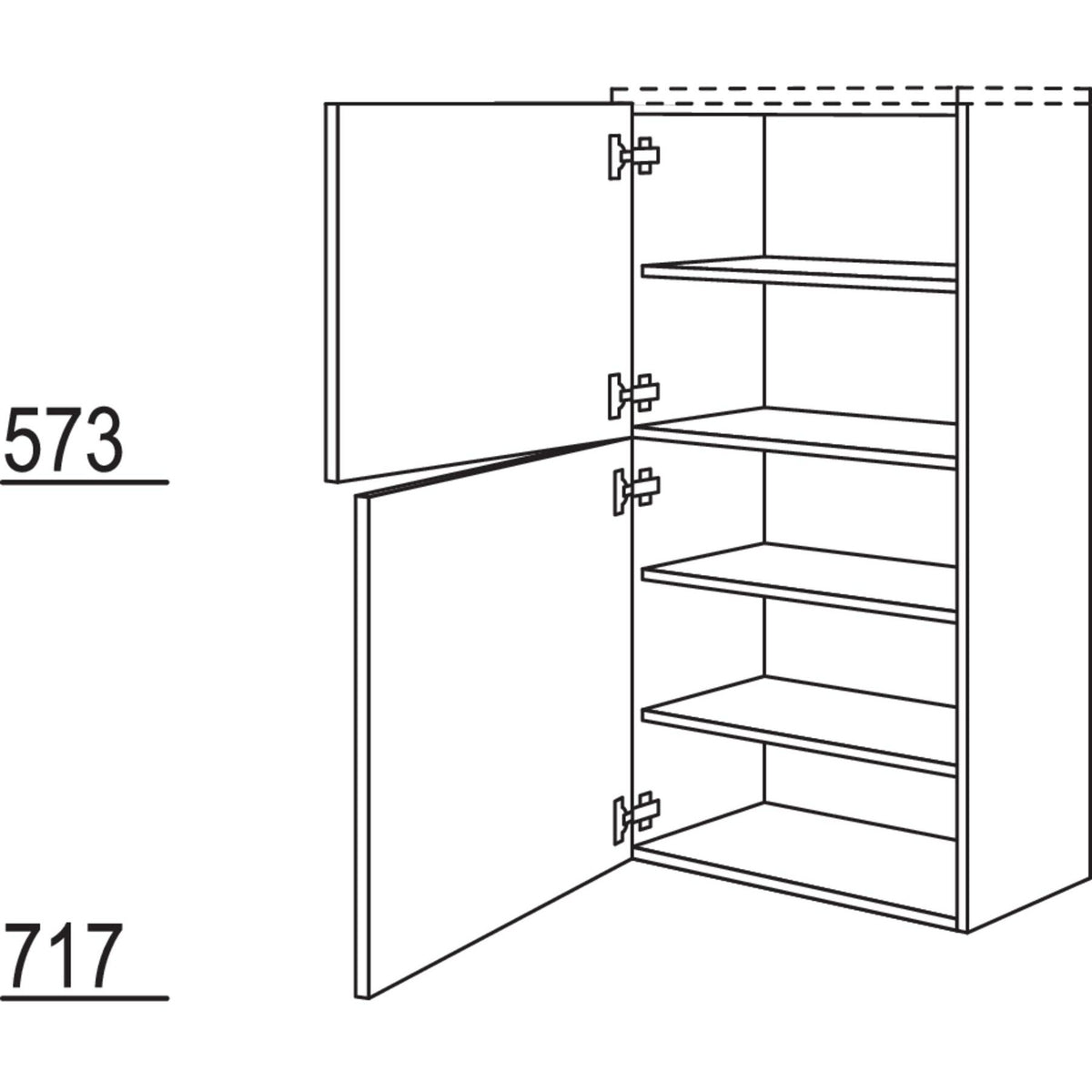 Nobilia Highboard HBB45-130 67942