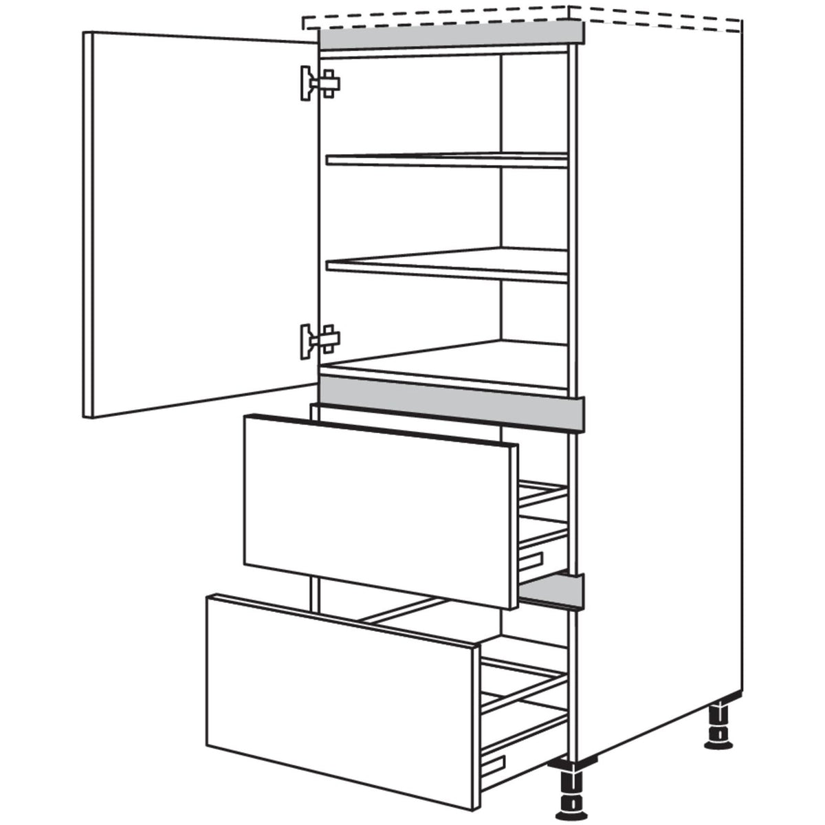 Nobilia Highboard NH2A50 42772