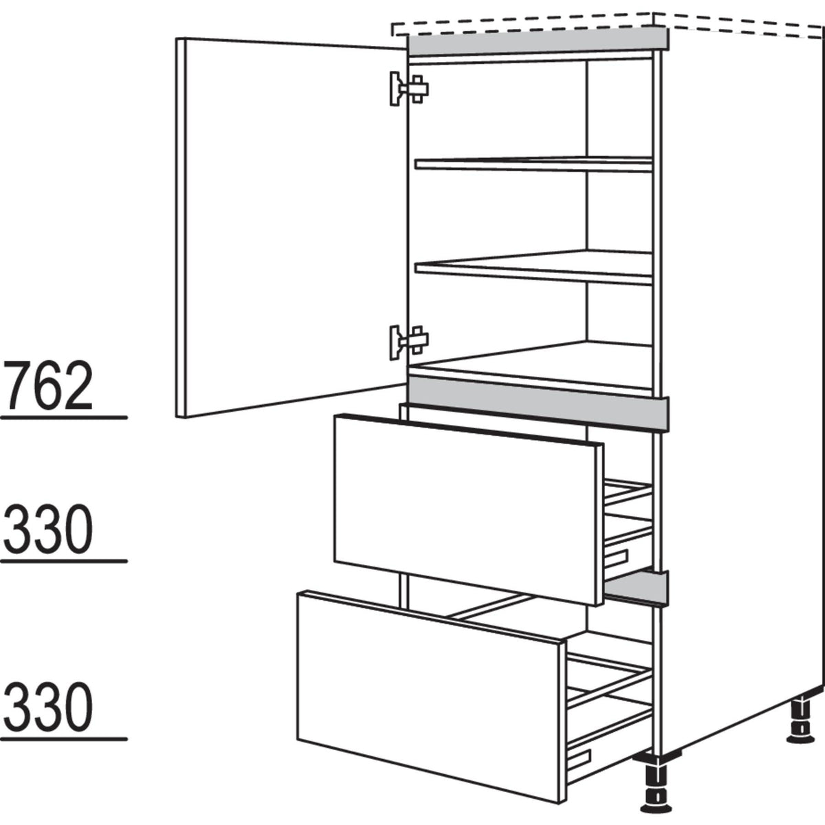 Nobilia Highboard NH2A40 42783