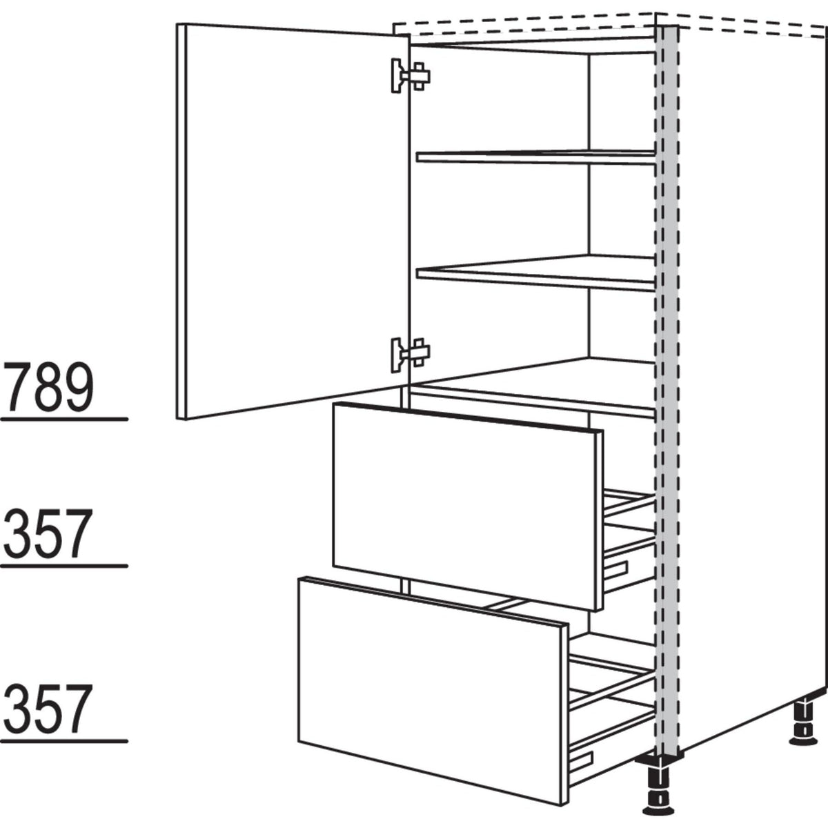Nobilia Highboard NHS2A50 56882