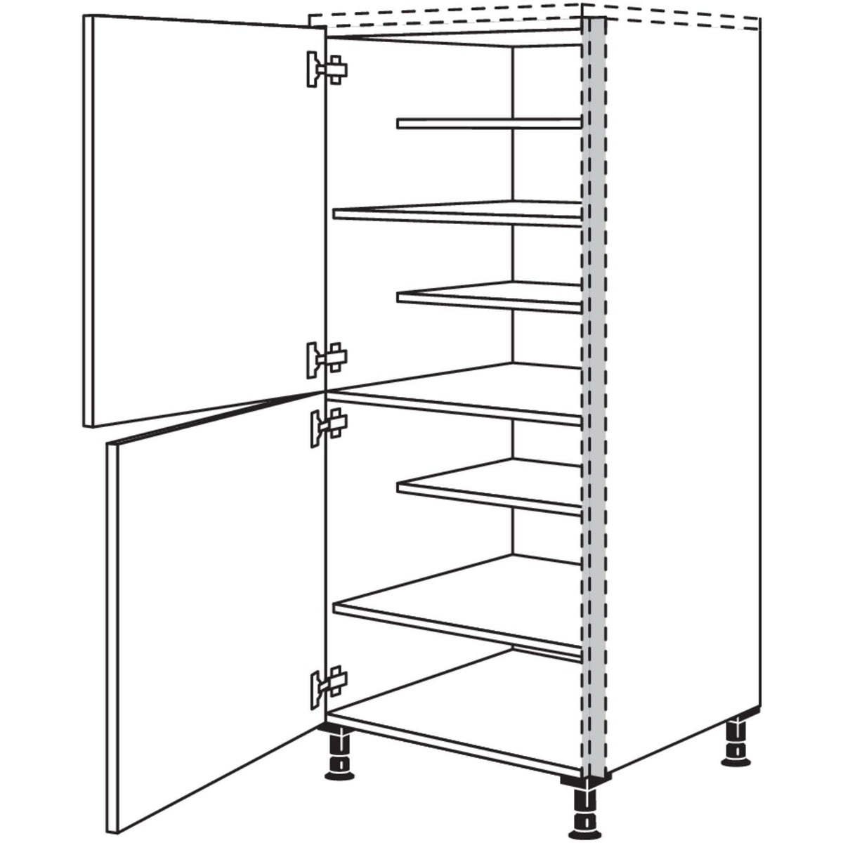 Nobilia Highboard Schuhschrank NHSWS60 139
